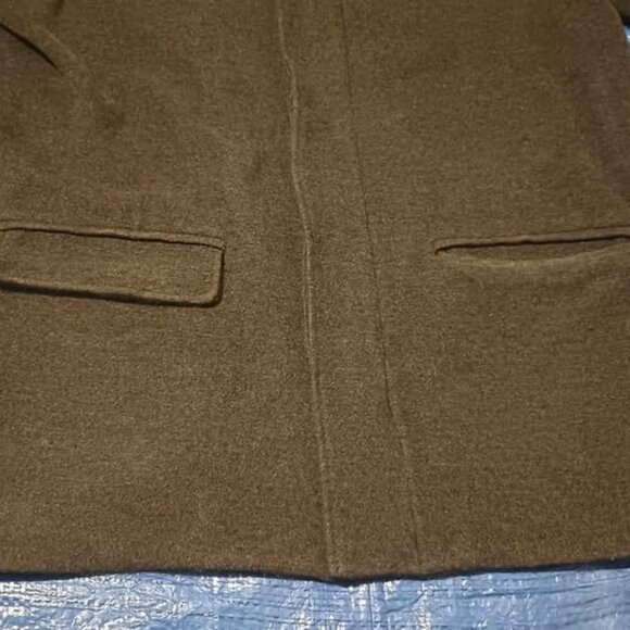 Eddie Bauer Wool Cashmere Blend Business Casual Coat Men's Large Gray - Picture 6 of 10